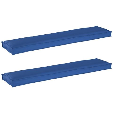 Set di Cuscini per Pallet 2 pcs Blu reale 180 x 40 x 8 cm - Foto 1