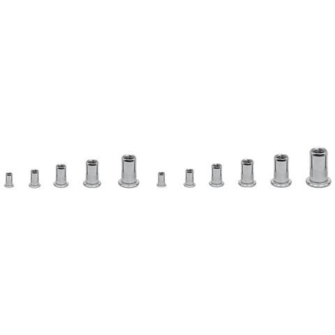 Kit Di 136 Dadi A Rivetto Zigrinati In Acciaio Inossidabile - Assortimento Versatile Di Inserti Filettati Nutsert - Foto 2