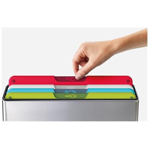 Set Taglieri Folio Icon Quattro Pezzi Codificati Per Colore Antiscivolo Con Quattro Coltelli In Acciaio Inox Giapponese Custodia Multicolore Argento - Foto 2