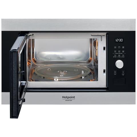 Microonde da Incasso Ariston Grill MF25G IX HA. 1 Capacità 25 L Potenza 900 W Colore Nero Acciaio inox - Foto 2