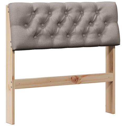Testiera imbottita Talpa 80 cm Pino massello - Foto 1