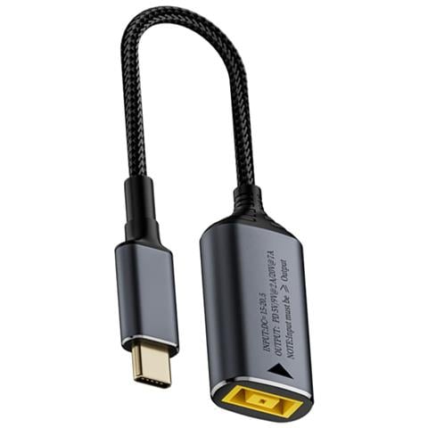 Adattatore Da Usb-c Maschio A Lenovo Slim Tip (quadrato) Femmina Da 140w - Alimentazione Ottimale - Foto 1