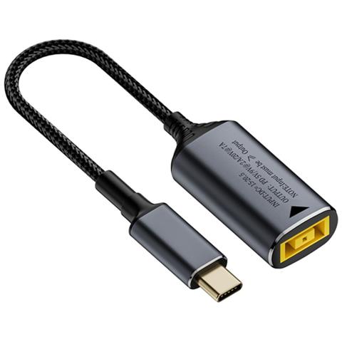 Adattatore Da Usb-c Maschio A Lenovo Slim Tip (quadrato) Femmina Da 140w - Alimentazione Ottimale - Foto 2