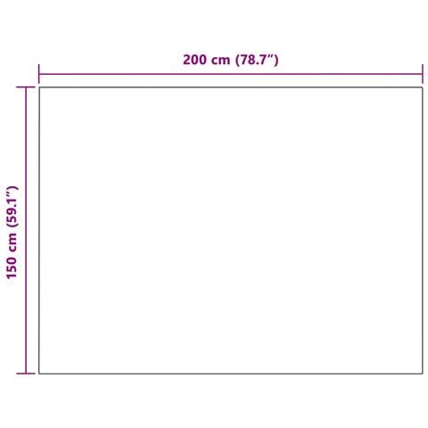 Coperta Grigio scuro 200 x 150 cm Panno - Foto 8