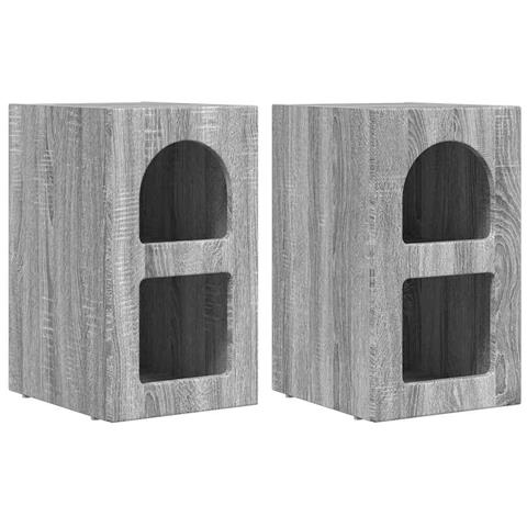 Comodino 2 pcs Grigio Sonoma 29,5 x 33,5 x 50 cm - Foto 1