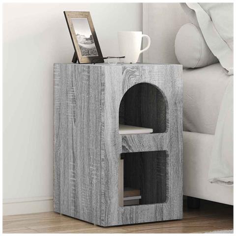 Comodino 2 pcs Grigio Sonoma 29,5 x 33,5 x 50 cm - Foto 2