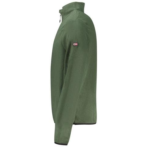 Felpa da uomo con cerniera© Norvegia 1963, verde - Taglia: XL, Colore: Verde - Foto 3