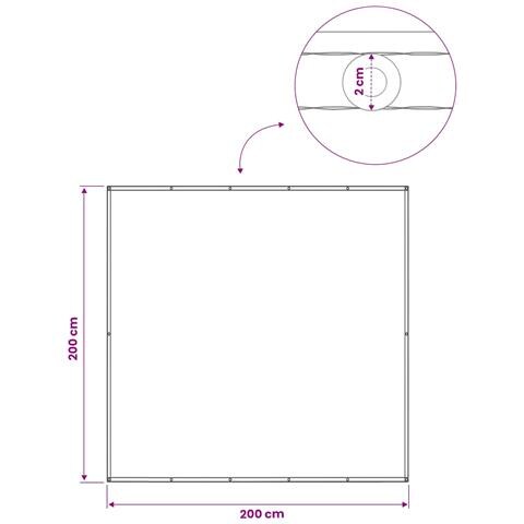 Schermo di Privacy per Balcone 200 x 200 cm - Foto 6