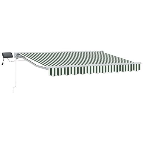 Cornice per Tenda Manuale con LED Verde e Bianco 3 x 2,5 m - Foto 1