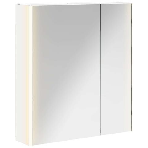 Mobiletto per specchio da bagno Bianco 63,5 x 15,5 x 70 cm - Foto 1