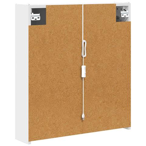 Mobiletto per specchio da bagno Bianco 63,5 x 15,5 x 70 cm - Foto 9