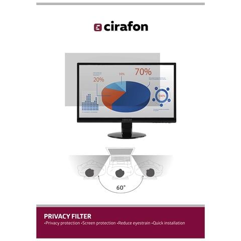 DPF27-9 schermo anti-riflesso 68,6 cm (27") Monitor Filtro privacy con cornice per monitor - Foto 2