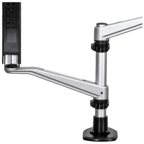 Supporto per Doppio Monitor con bracci articolati - Accatastabile -Braccia intercambiabili con Regolazione di Altezza a Molle - Foto 6