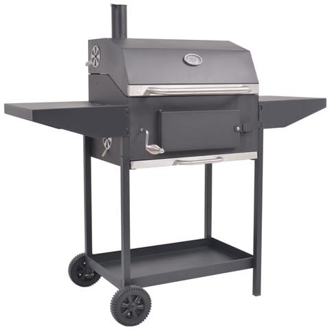 Barbecue A Carbonella Con Ripiano Inferiore Nero - Foto 1