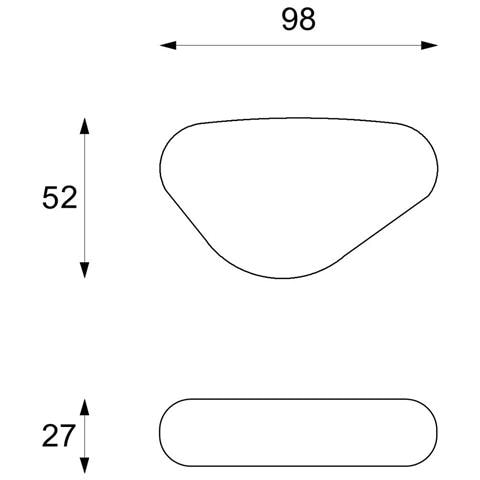 Tavolino Blocco Romboidale In Pietra Fossile Grey Stone - Foto 9