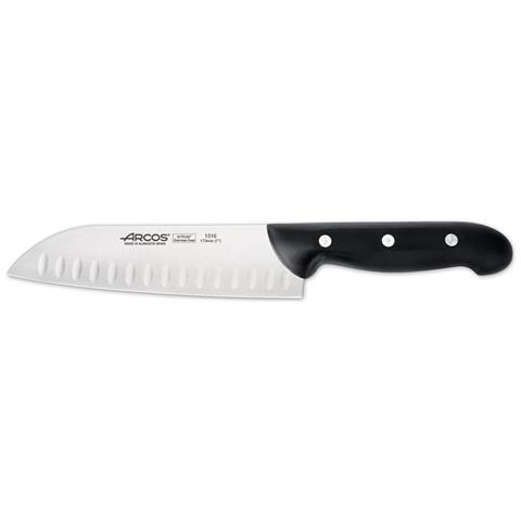 Serie Maitre - Coltello Santoku Coltello Giapponese - Lama Acciaio Inossidabile Nitrum 170 Mm - Manico Polipropilene Colore Nero - Foto 1
