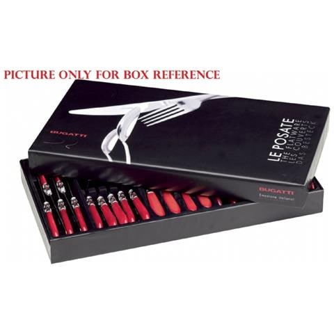 Servizio Posate 24 Pz. ""cristallo"" Rosso - Foto 2