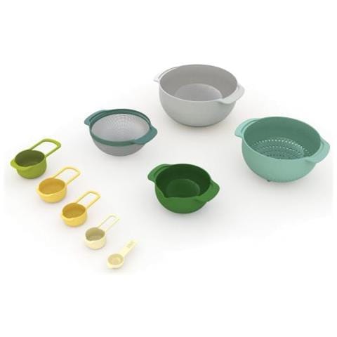 Set Di 9 Ciotole Incastrate A Nido, Stile Opal, 9 Pezzi, Multicolore - Foto 2