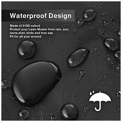 Tagliaerbe Impermeabile Di Copertura Antipolvere Per Qualsiasi Tempo Esterno Dellinterno Anti-uv Protector 210d Poliestere Con Draw String E Immagazzinaggio Bag (76 25 44inch)  - Foto 2