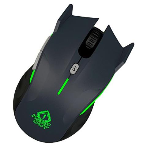 Mouse Ottico USB 4000 DPI Colore Grigio /Verde - Foto 2