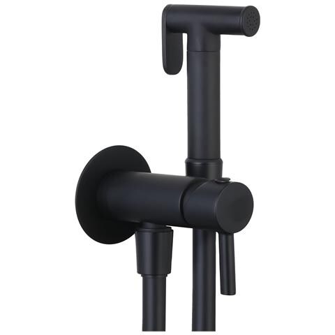 Kit Idroscopino Acqua Calda E Fredda Shut-off Azionamento A Leva Ottone Ogomondo *** Finitura- : Nero Tondo - Foto 2