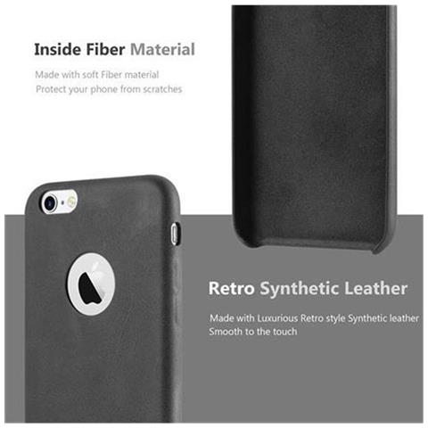 Cadorabo Custodia Compatibile Con Apple Iphone 6 / Iphone 6s In Vintage Nero - Hard Case Coperchio Protettivo In Similpelle - Foto 5