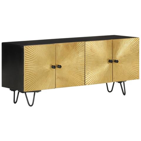 Mobile Porta Tv 110x30x45 Cm In Legno Massello Di Mango - Foto 1