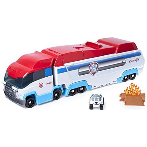 Paw Patrol, Launchan Haul Paw Patroller, Set Di Cingoli Trasformabili 2 In 1 Per Veicoli Pressofusi In Vero Metallo - Foto 1
