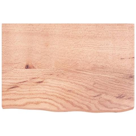 Piano Bagno Marrone 60x40x (2-4) cm Legno Massello Trattato - Foto 2