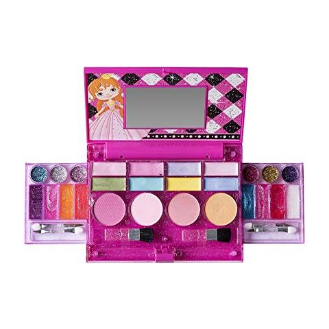 : Baule Per Trucchi La Mia Prima Principessa, Cosmetici Deluxe Tutto In Uno Per Ragazze E Tavolozza Per Trucchi Reali Con Specchio (lavabile) - Foto 3