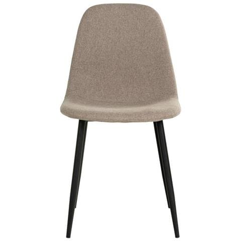 Set 2 Sedie Stockholm - Beige - Tessuto - 50x47x86 Cm - Foto 2