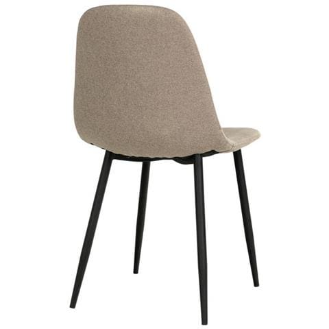 Set 2 Sedie Stockholm - Beige - Tessuto - 50x47x86 Cm - Foto 4