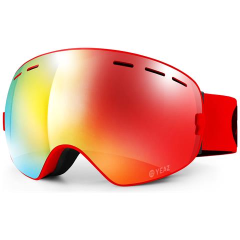 Maschera Xtrm-summit Occhiali Da Sci E Snowboard Con Cornice Rossa A Specchio - Foto 1