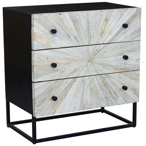 Mobile Con 3 Cassetti In Legno Di Mango 75x45xh81 Cm Decker - Foto 1