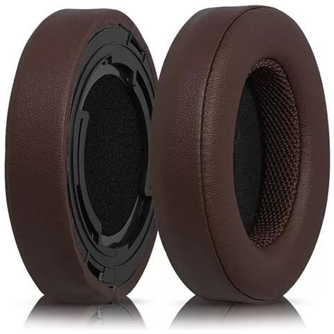 Set Di 2 Cuscinetti Auricolari In Pelle Proteica Con Clip Per Shure Aonic50 Brown - Foto 3