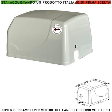 Cover In Abs Protezione Del Motore Elettrico Geko Montato Sul Cancello Scorrevole Il Coperchio Di Ricambio Protegge L’ - Foto 1