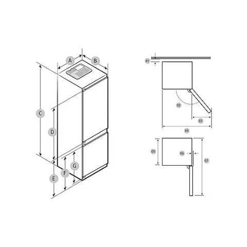 Frigorifero Combinato da Incasso BRB38G705EWW Twin Cooling Plus Classe E Capacità Netta 389 Litri - Foto 9