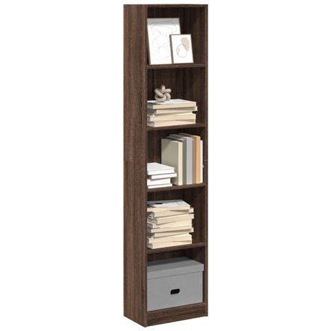 Libreria Rovere Marrone 40x24x176 Cm In Legno Multistrato - Foto 1