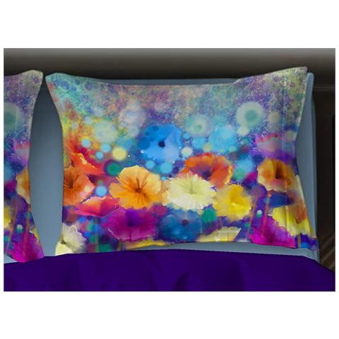 Copripiumino Matrimoniale Stampa Digitale Made Italy 100% Cotone Garden - Foto 2