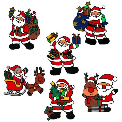 Adesivo Natalizio 39 Cm. 6 Design Casuali. - Foto 1