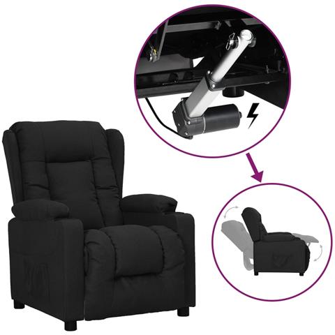 Lusso Casadino - Poltrona Alzapersona Nera In Tessuto - Foto 2