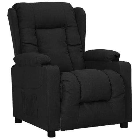 Lusso Casadino - Poltrona Alzapersona Nera In Tessuto - Foto 1