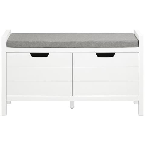 Panca Scarpiera 91x31x50cm Fsr63-ii-w - Foto 1