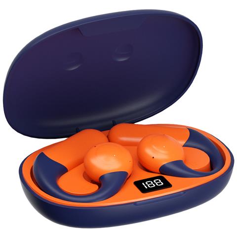 Auricolari Wireless Ad Orecchio Aperto Con Durata Della Batteria Estesa Orange - Foto 2