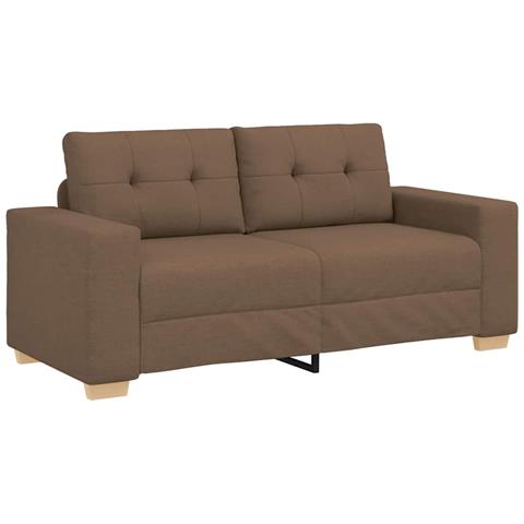 Divano Divanetto Marrone 140 cm in Tessuto - Foto 1