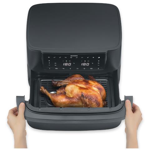 Friggitrice ad Aria 4008146047176 Capacità 9 Litri 2600 Watt Colore Nero - Foto 1