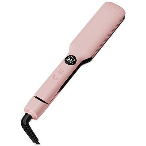 Piastra Per Capelli Professionale A Riscaldamento Rapido Per Uso Domestico - Liscia E Riccia 2 In 1 Pink - Foto 1