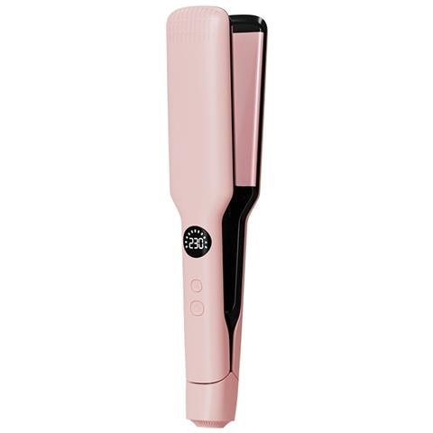 Piastra Per Capelli Professionale A Riscaldamento Rapido Per Uso Domestico - Liscia E Riccia 2 In 1 Pink - Foto 2