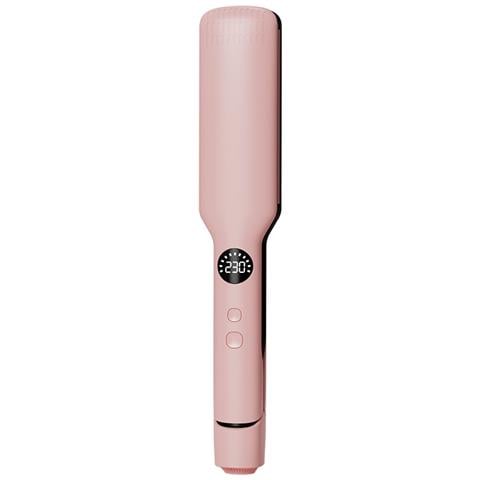 Piastra Per Capelli Professionale A Riscaldamento Rapido Per Uso Domestico - Liscia E Riccia 2 In 1 Pink - Foto 3