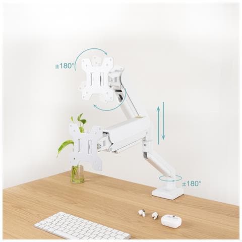 DB1334TNR-W Supporti a parete per TV 86,4 cm (34") Scrivania Bianco - Foto 6